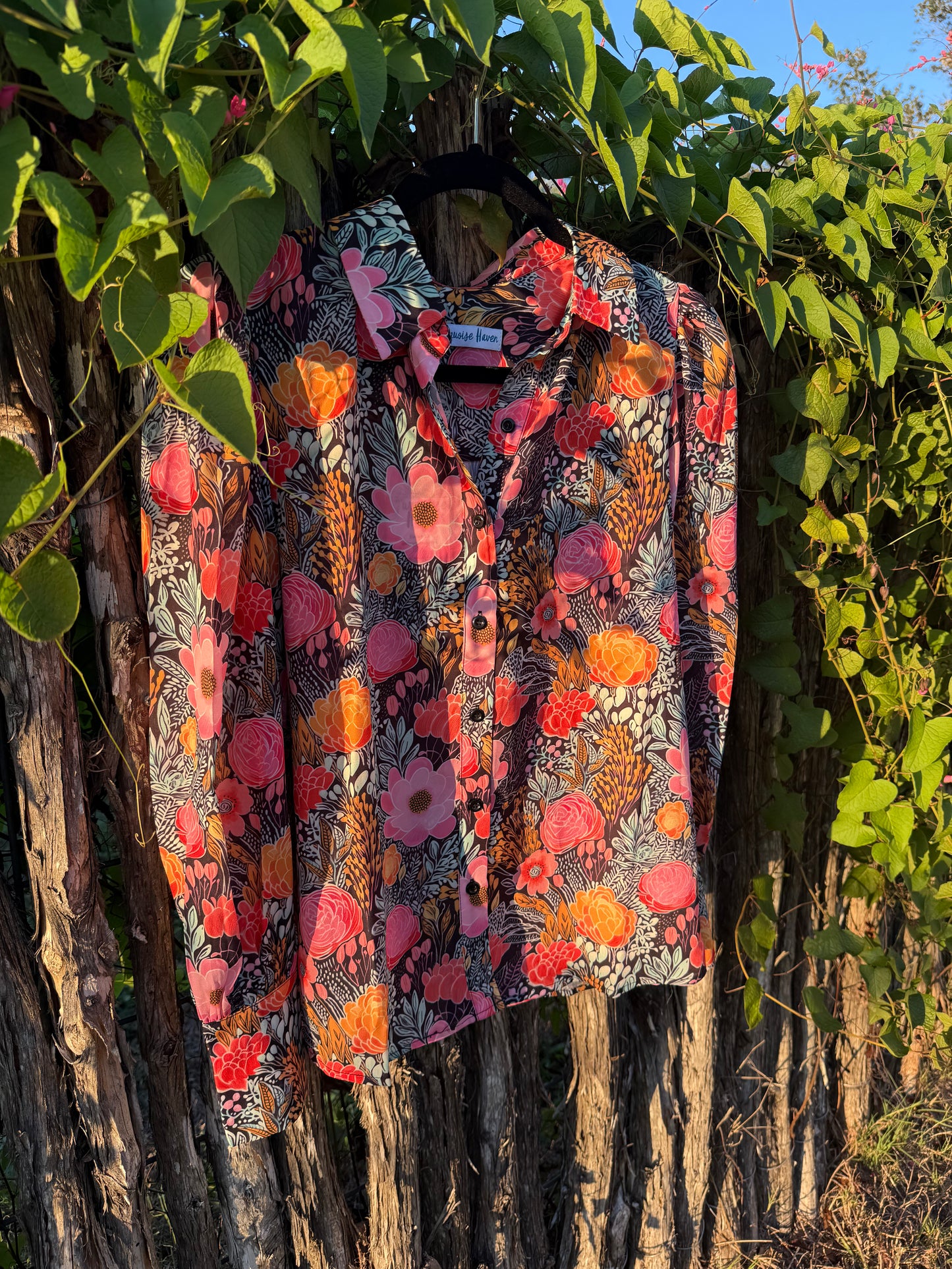 FLORAL PUFF SLEEVE TOP