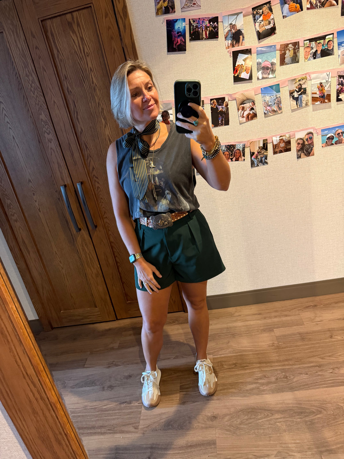 HIGH WAISTED PLEATED SHORTS