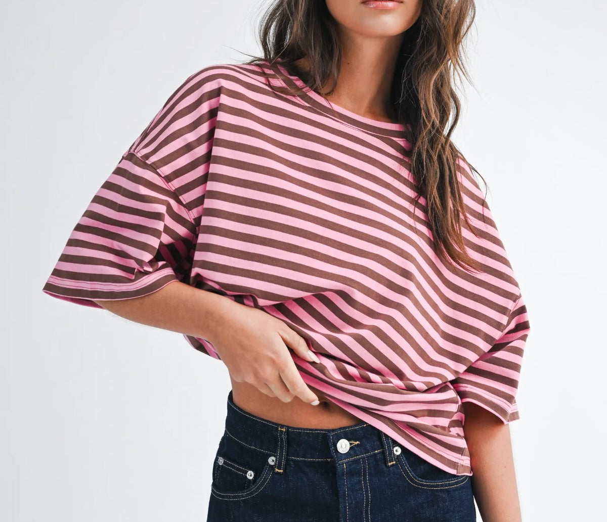 STRIPED BOYFRIEND TEE