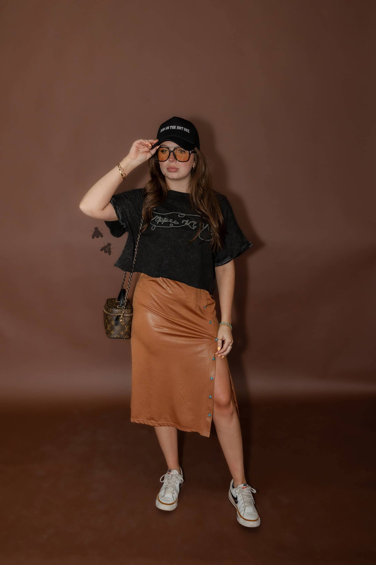 SLIT DECISIONS SKIRT *SADDLE