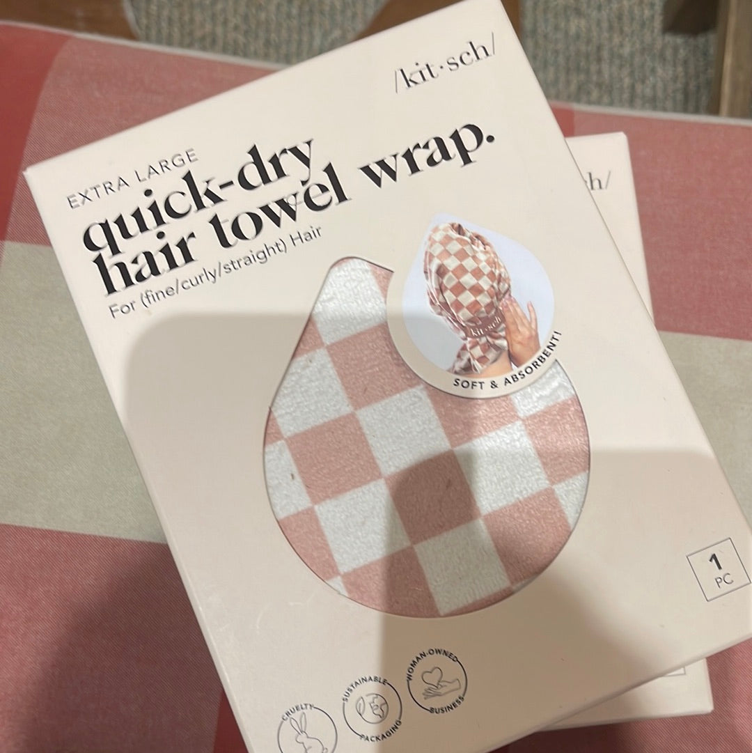 KITSCH QUICK DRY HAIR TOWEL